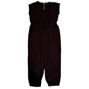 LOFT Classic Black Sleeveless Jumpsuit